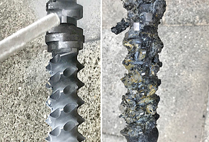 Reinigung mit Trockeneis - Formen und Extruderschnecken